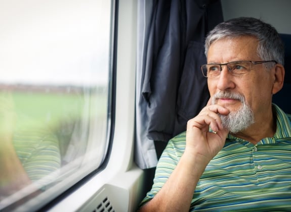 Retired-man-onboard-train